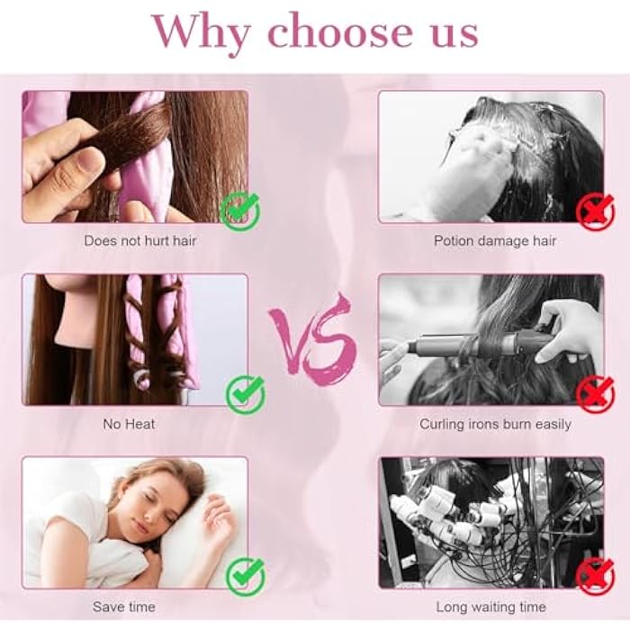 Joyzzz Heatless Hair Curler, Octopus Design Adjustable Lazy Curlers, No Heat Curling Rod Headband Curlers Sleep Overnight Curls Wave Hair Curler, DIY Hair Styling Tool for Women Girl (blue) - Image 4